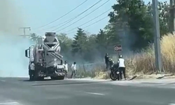 Sigara izmaritinden yangın çıktı!