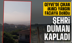 Yangının dumanı şehri kapladı