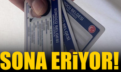 Eski tip sürücü belgelerinin yenilenmesi sona eriyor