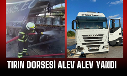 Sakarya'da Yangın: Tel Yüklü Tırın Dorsesi Alev Aldı