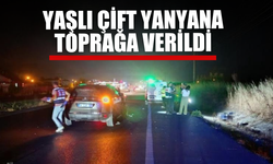 Trafik Kazasında Hayatını Kaybeden Yaşlı Çift Yan Yana Defnedildi