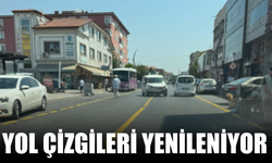 Yol Çizgileri Yenileniyor