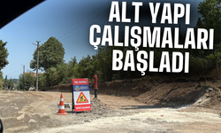 O bölgede altyapı çalışmaları başladı