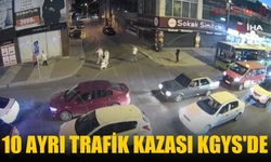 10 ayrı trafik kazası KGYS'de