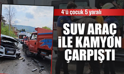 Kamyonet ile Cip Çarpıştı: 4’ü Çocuk 5 Yaralı