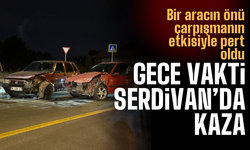 Serdivan'da gece vakti feci kaza!