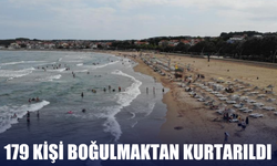 Bir haftada 179 kişi boğulmaktan kurtarıldı