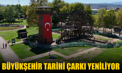 Sakarya Büyükşehir Belediyesi, Aziz Duran Parkı’ndaki Tarihi Çarkı Yeniliyor
