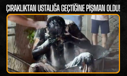 Ustalığa yükselen gencin başından motor yağı döküldü!