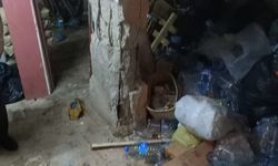 Edirne’de Hasarlı Binada Kimyasal Üretimi