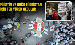 Filistin ve Doğu Türkistan için tek yürek oldular