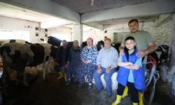 İstanbul'dan köyüne dönen aile devlet desteğiyle hayvancılığa başladı