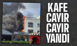 Serdivan'daki o kafe alev alev yandı!