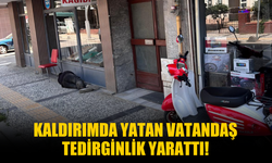 Kaldırımda Yatan Vatandaş Tedirginlik Yarattı