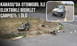 Karasu’da Otomobil ile Elektrikli Bisiklet Çarpıştı: 1 Ölü