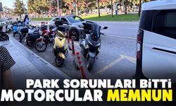 Motosikletlilerin park sorunu çözüldü