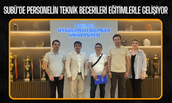 SUBÜ'de personelin teknik becerileri eğitimlerle gelişiyor