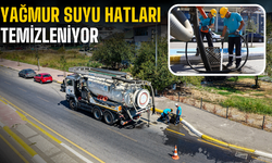 Yağmur suyu hatları temizleniyor