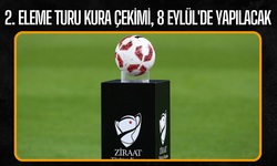 Ziraat Türkiye Kupası 2. Eleme Turu Kura Çekimi 8 Eylül’de