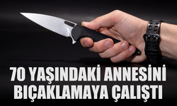 70 yaşındaki annesini bıçaklamaya çalıştı