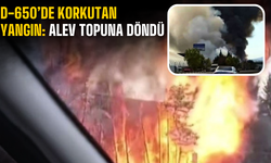 D-650’de korkutan yangın
