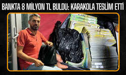 Bankta 8 Milyon TL Bulundu: Karakola Teslim Etti
