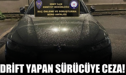 Drift yapan sürücüye ceza!
