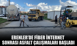 Erenler’de Fiber İnternet Sonrası Asfalt Çalışmaları Başladı