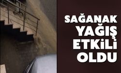 Sağanak yağış şehirde etkili oldu