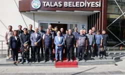 Talas’ta AFAD heyeti acil durum konteynerini inceledi