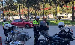 Atatürk Bulvarı’nda Motorbisiklet Denetimi