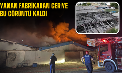 Sakarya’da Yanan Fabrikanın Ardında Kül ve Enkaz Kaldı