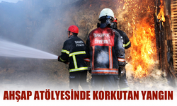 Ahşap atölyesinde korkutan yangın