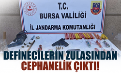 Definecilerin zulasından cephanelik çıktı