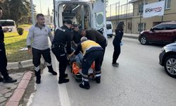 Edirne'de hafif ticari aracın çarptığı kadın yaralandı