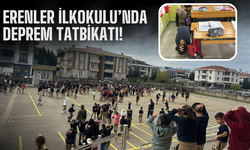 Erenler İlkokulu’nda Deprem Tatbikatı