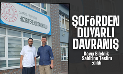 Kayıp Bileklik Duyarlı Şoför Sayesinde Sahibine Teslim Edildi