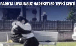 Parkta uygunsuz hareketler tepki çekti!