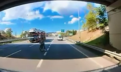 Bisikletli Tersten Gitti, Sürücüler Korku Dolu Anlar Yaşadı