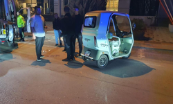 Elektrikli Triportör Takla Attı: 1 Yaralı