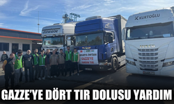 Gazze’ye dört tır dolusu yardım!