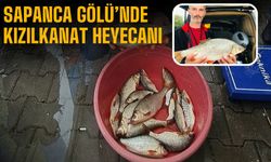 Sapanca Gölü’nde kızılkanat heyecanı