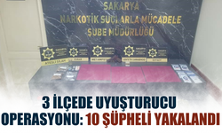 3 İlçede Eş Zamanlı Uyuşturucu Operasyonu: 10 Şüpheli Yakalandı