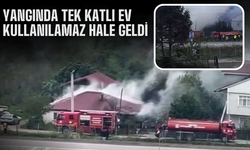 Hendek’te Yangın: Tek Katlı Ev Küle Döndü