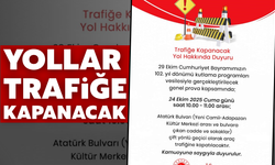 29 Ekim Provası Nedeniyle Bazı Yollar Trafiğe Kapatılacak