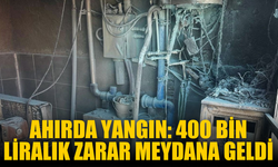 Ahırda yangın: 400 bin liralık zarar meydana geldi