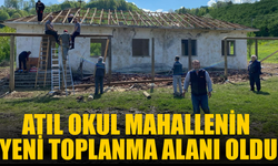 Atıl okul mahallenin yeni toplanma alanı oldu