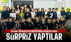 Erenler İlkokulu 4 G sınıfı öğrencilerinden anlamlı sürpriz