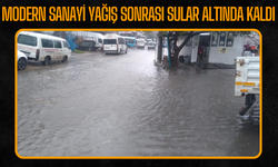 Modern Sanayi Yağış Sonrası Sular Altında Kaldı