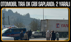 Zonguldak-Düzce Bağlantı Yolunda Tırla Çarpan Otomobilde 2 Kişi Yaralandı
